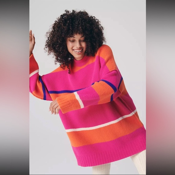 Free People Sweaters - Free People Peaches Striped Tunic Sweater